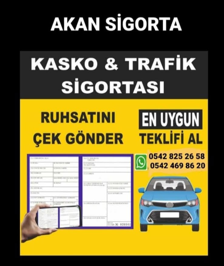 Araç ruhsatını çekip WhatsApp üzerinden göndererek trafik ve kasko teklifi alın
